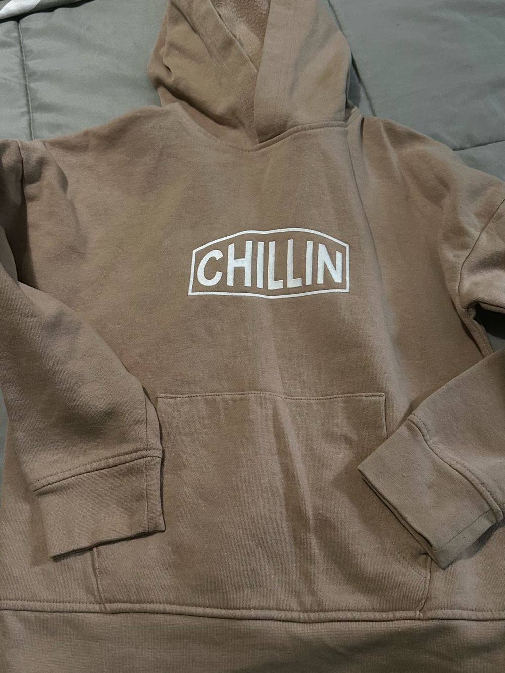 CHILLIN Brown Boys Pullover Hoodie Sweatshirt